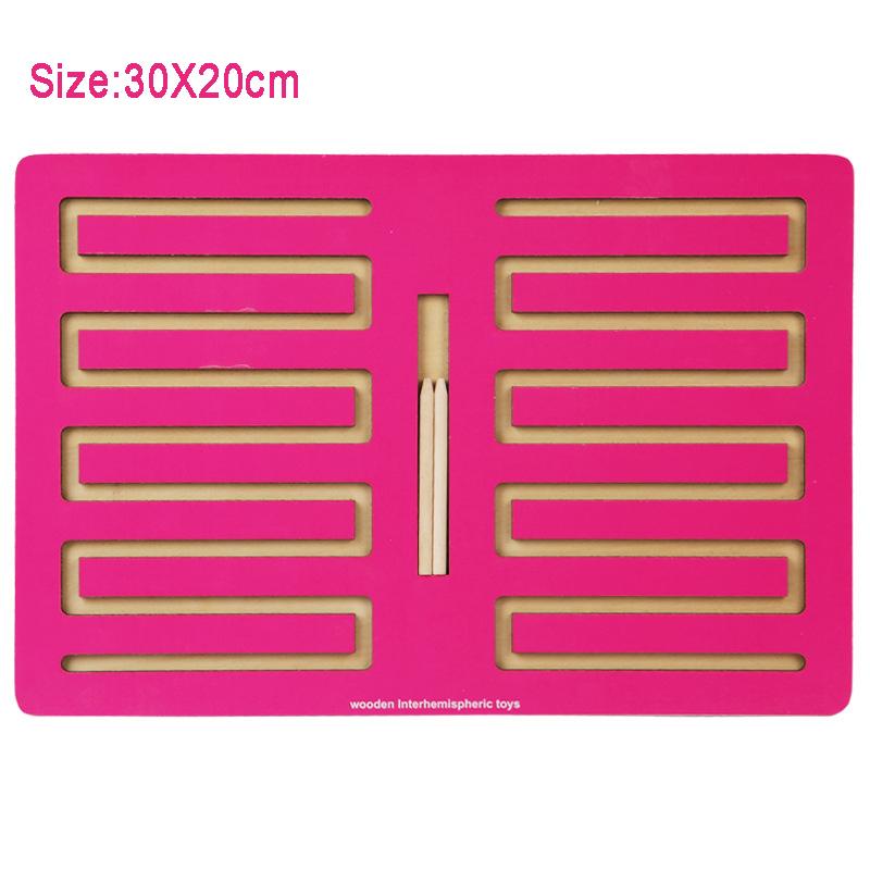 Kid Pen Control Maze Board Montessori Sensory Toy Logic Thinking Challenge Brain Game Track Board Fine Motor Skill Education Toy
