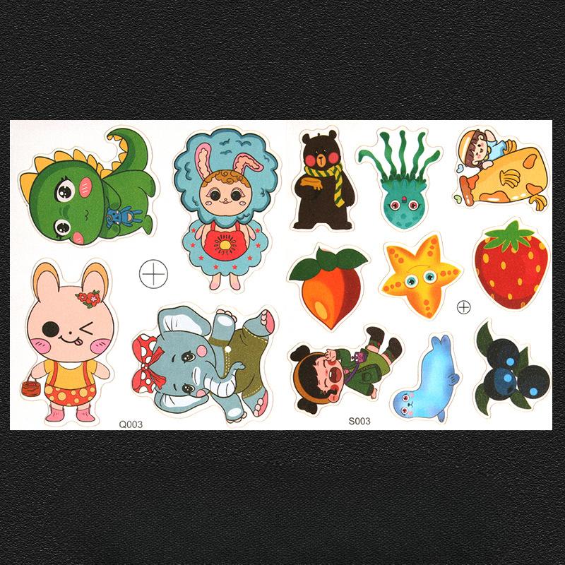 Наклейка-патч для куртки с рисунком из мультфильма, наклейка с узором для украшения дырок в одежде, самоклеящаяся и не оставляющая следов наклейка для ремонта ткани