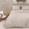 3D Microfibre Duvet Cover Set 260x240 Cm MAYA Linen, by Soleil d'Ocre