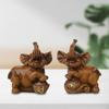 2 шт. статуи слонов орнамент скульптура животного украшение дома для спальни настольная