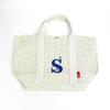 SNOOPY Jute Initial Bag (S) Ivory Natural Material SNOOPY