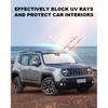 Front Windshield Sunshade Fit For Jeep Renegade 2015-2025 UV Ray Reflector Foldable Car Shade Automotive Windshield Sunshades Jeep Renegade