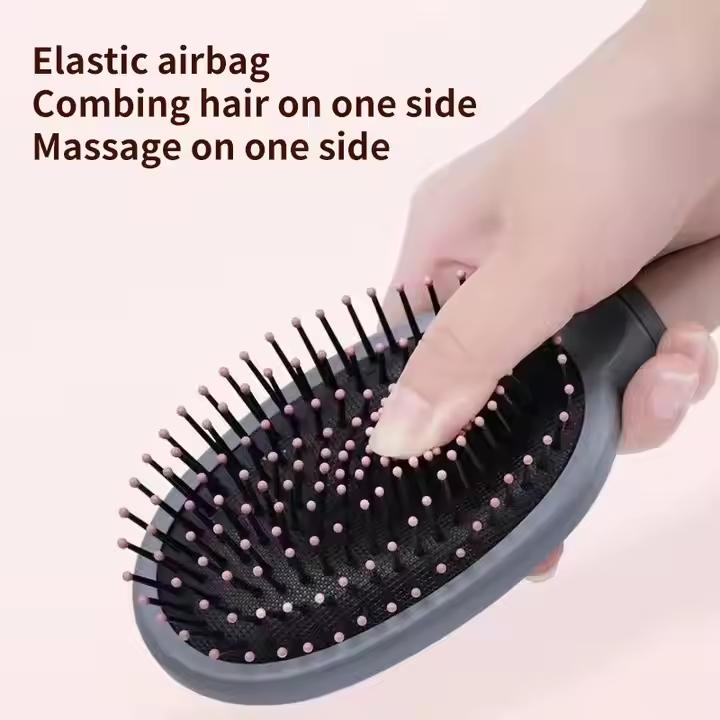 Custom Logo Paddle Hair Brushes Air Detangler Hairbrush Colorful Printing Hair Products Hair Comb for Women