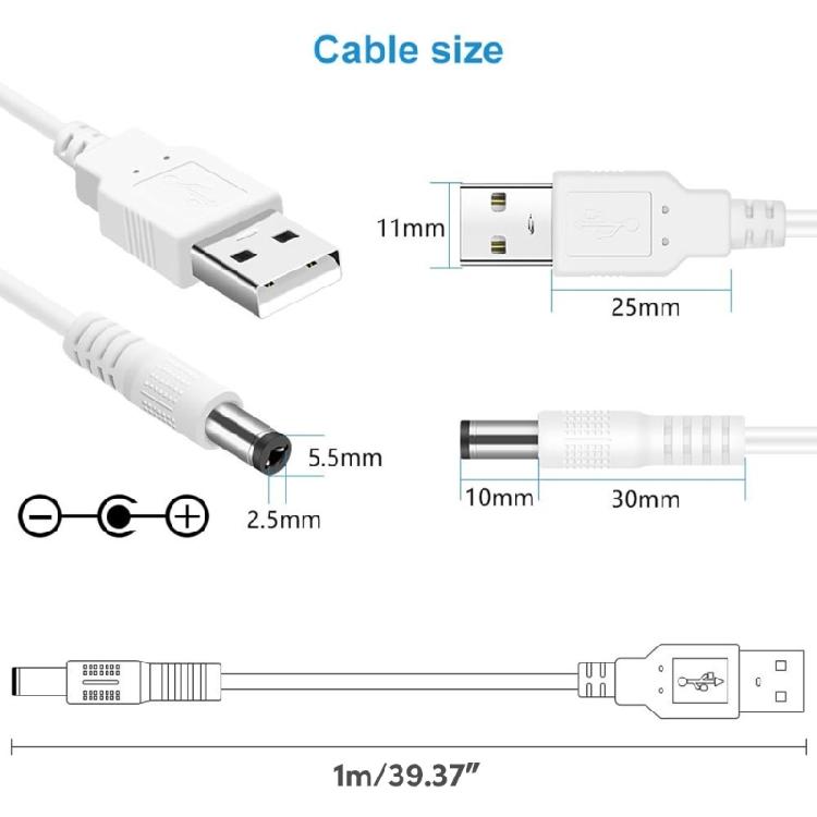 Кабель-преобразователь USB5V в DC9V 12V Кабель для зарядки USB в DC9V 12V с 8 адаптерами