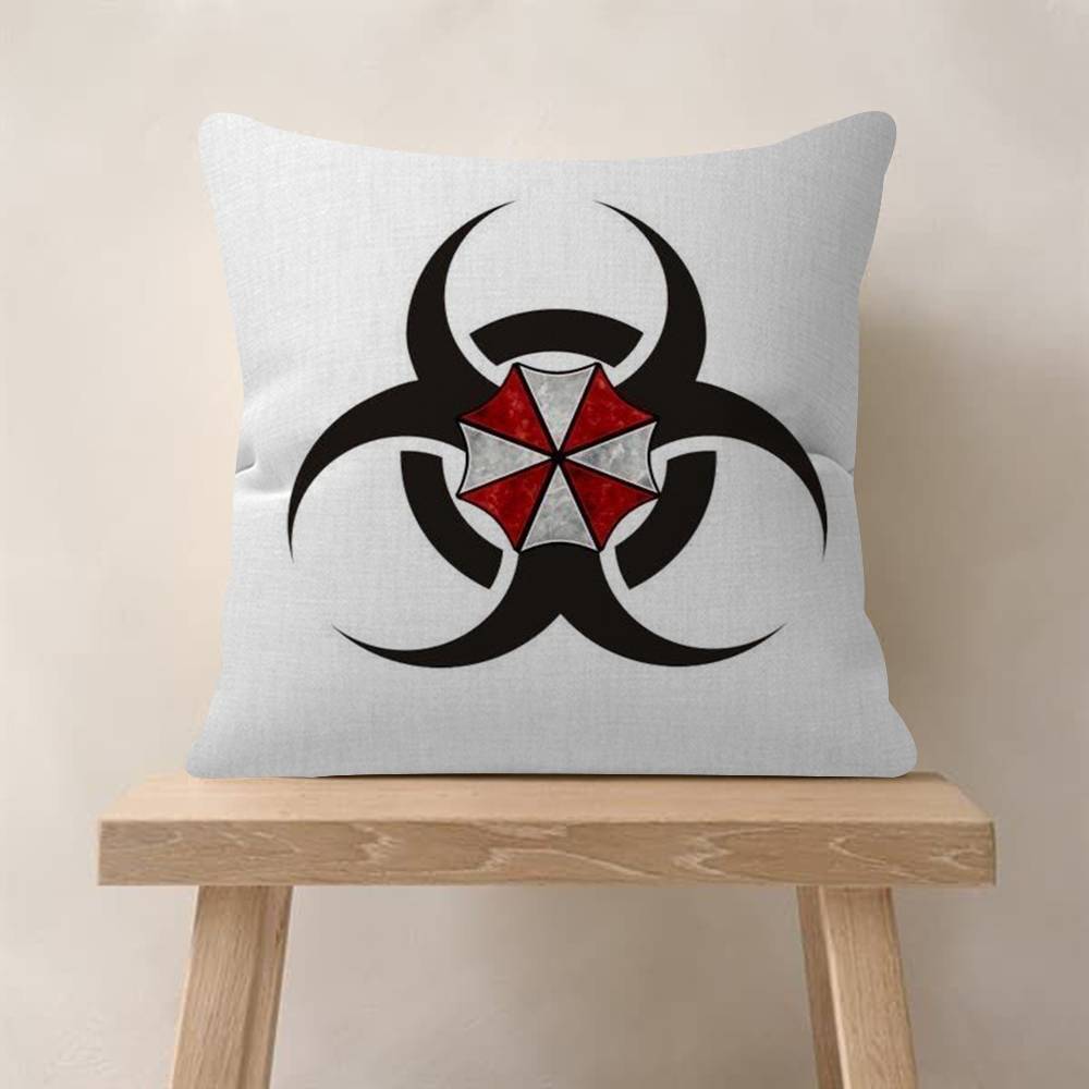 Game RResident EEvil UUmbrella Pillow Anime Pillow Sofa Bed Head Pillow Cover Cushion Cover 45x45 cm Fashion
