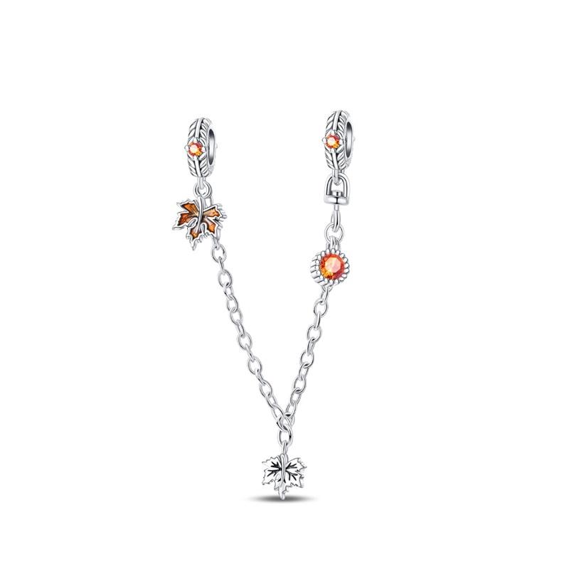 Fashion Spring Lucky Four Leaf Clover Series Copper Charms Beads Fit Original Bracelet Diy Jewelry