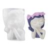 Cute Girls Pen Holder Flower Pot Silicone Molds Epoxy Resin Mold DIY Succulent Planter Mold for DIY Resin Decors
