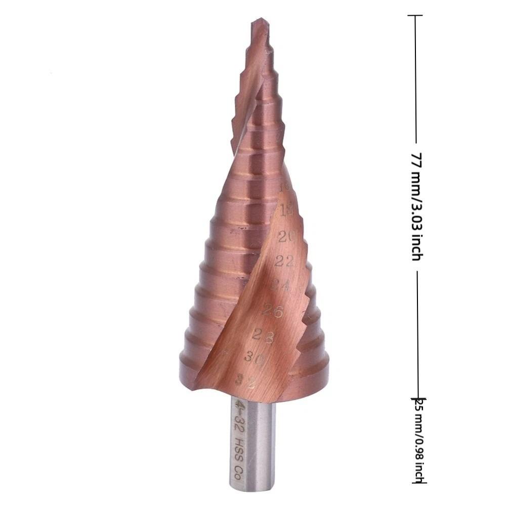 Triangular Shank Hole Opening Tool High Speed Steel M35 Hole Reamer Step Drill Bit Set  Counterbore