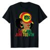 Juneteenth 1865 Celebrate Freedom Day African American Women T-Shirt Black History Month Graphic Tee Top Afro Queen Proud Outfit