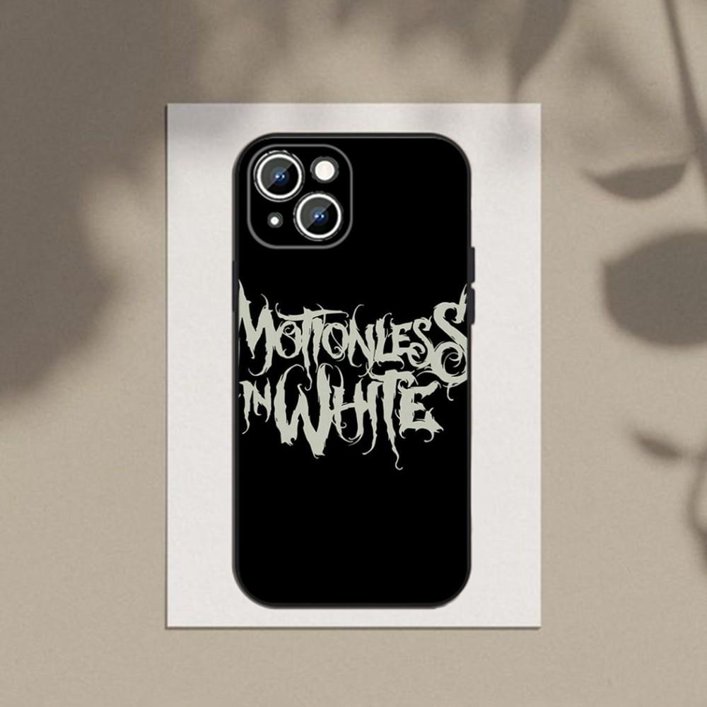 Motionless In Whites Phone Case Phone Case For Apple iPhone 15,14,13,12,11,XS,XR,X,8,7,Pro,Max,Plus,mini Silicone Black Cover