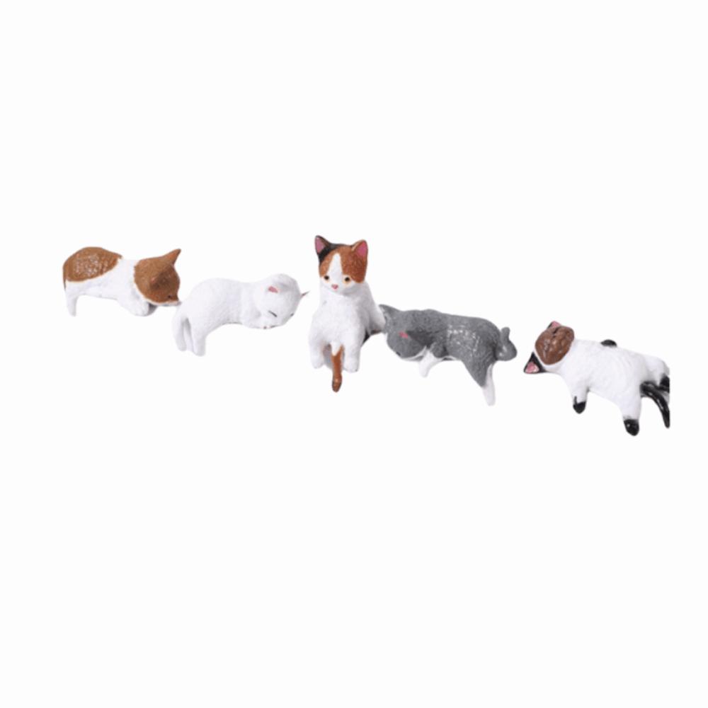 4/5pcs Mini Landscape Cat Ornament Cute Cat Edge Decoration Gift Kitten Decoration Office Decor