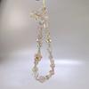 Flower Flower Bead Phone Strap Glass Korean Y2k Phone Strap Chain Knot Cellphone Lanyard  Bracelet