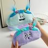 Cute Design Plush Pencil Bag Plush Doll Stationery Bag Novelty Cartoon Pen Bag Makeup Storage