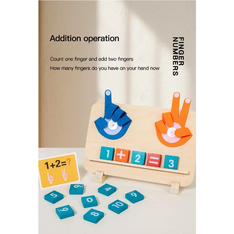 Montessori Math Finger Cognition Addition Enlightenment Early Educational Arithmetic Toy
