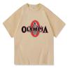 2023 Summer New OLYMPIA Men Gyms 100% Cotton T Shirt Men Causal O-neck Basic T-shirts Male High Quality Classical Tops Clothing