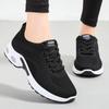 Fashion Fashion Mesh Breathable Running Shoes for Women Air Cushion Lace Up Platform Sneakers Woman Lightweight Casual Sports Shoes 2024