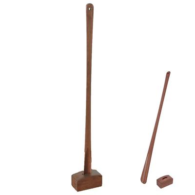 Длинная подставка для дома из натурального дерева, в комплект входит рожок для обуви, изделие, отдельно стоящее