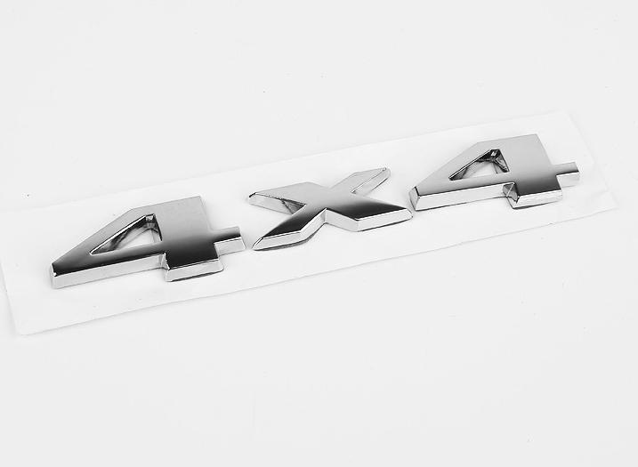 ABBL1 1X 3D ABS 4X4 Car Side Fender Rear Trunk Emblem Badge Sticker Decals suit for Universal car accessories decoration styling