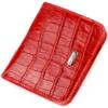 Women's Small Wallet Made of Genuine Leather with Crocodile Effect CANPELLINI 21795 Red