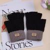 Thermal Fingerless Gloves Women Men Half-finger Gloves Trendy Touchscreen Mittens