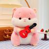 Squirrel Little Cute Plush Toy With Guitar And Headphone Decoration For Kid Gift