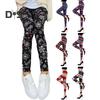 Autumn Winter Women Pants Snowflake Elk Print High Waist Tummy Control Soft Elastic Thermal Skinny Butt Lifted Yoga Trousers Lady Leggings