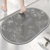 Light Luxury Flower Toilet Door Dirty and Easy To Take Care of Door Mat Toilet Bathroom Absorbent Quick Drying Non-slip Foot Mat