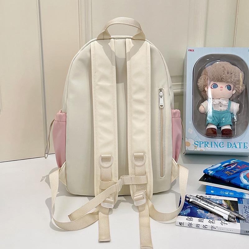 Школьный рюкзак Mori с дофаминовым цветовым сочетанием для учеников средней школы. Маленький свежий школьный рюкзак. Универсальная, высокоценная американская сумка через плечо.