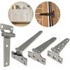 2pcs 304 Stainless Steel Marine Heavy Duty Hatch Hinge Marine Belt Hinge Container Hardware Door Hinges
