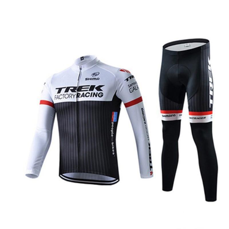 Long Sleeve Cycling Jersey Set Road Mountain Bike Moisture Wicking Breathable Men Women