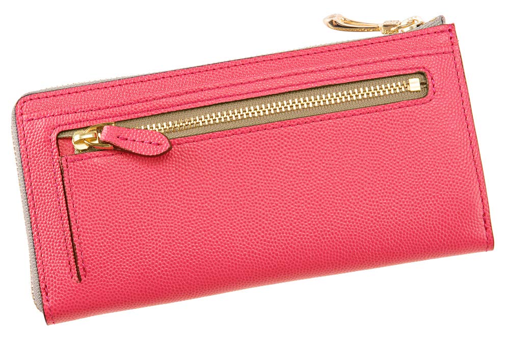 КИПР Grano Works Длинный кошелек с круглым розовым и идеальный подарок для или любого другого L-образная молния, компактный, женский кожаный, серый, 8725, Отца