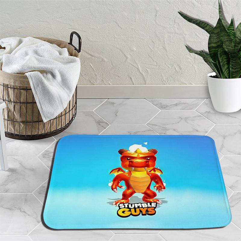 Ковер с героями мультфильмов Stumble Guys, ковер для игр, украшение для спальни, коврик для йоги, аниме, уличный ковер, нескользящий ковер, подарок на день рождения