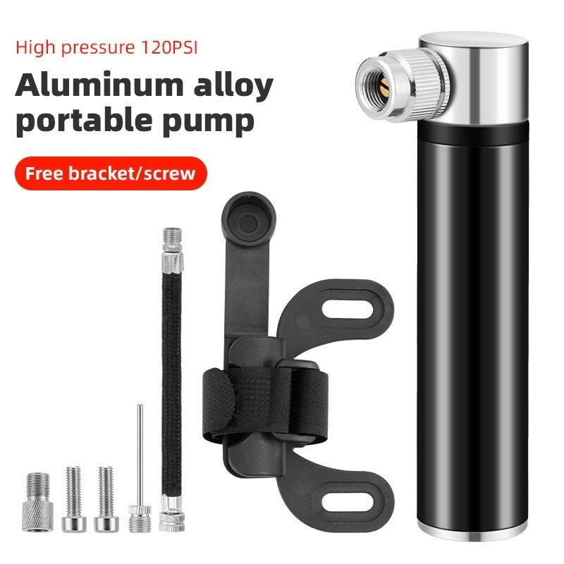 NPY Bicycle Pump Mini Portable Aluminum Alloy Bike Pumps Air Pump Mountain Cycling Tire Inflator Bike Valves Bicycle Pump