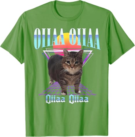 Oiia Oiia Cat Meme Funny Spiningcat Novelty Gift For Men Women Tshirt Funny Kitty Lover Saying Tee Short Sleeve Graphic Outfit