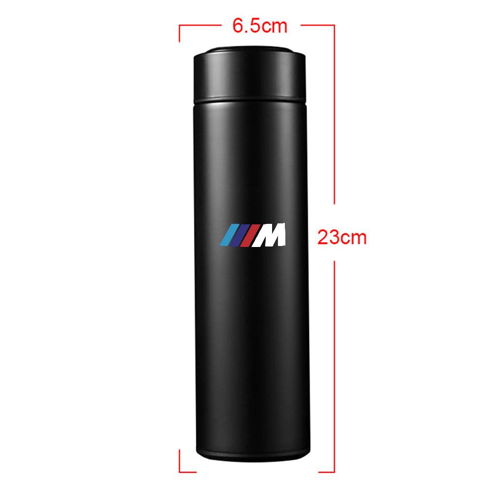 1pc For BMW Performance M Thermos Bottle Smart Cup With Temperature Display 304 Stainless Steel Vacuum Insulated Intelligent Cup