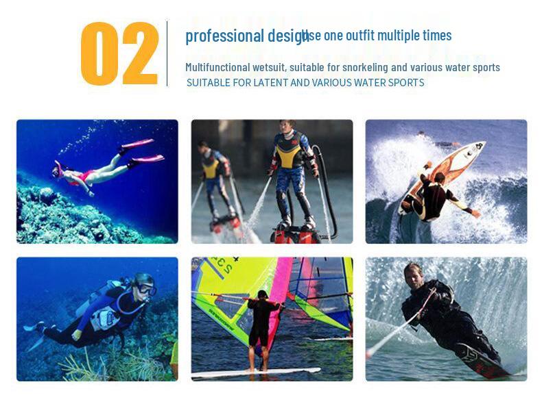 5MM Sharkbat Wetsuit: Unisex Fleece-Lined, Cut & Puncture-Resistant, Compression Deep Diving Two-Piece Surf Suit