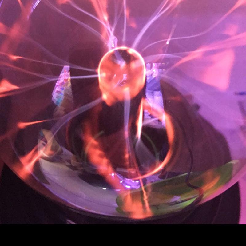 3 Inch Usb Magic Crystal Electrostatic Ion Ball Light Lightning Ball Night Light Atmosphere Lamp