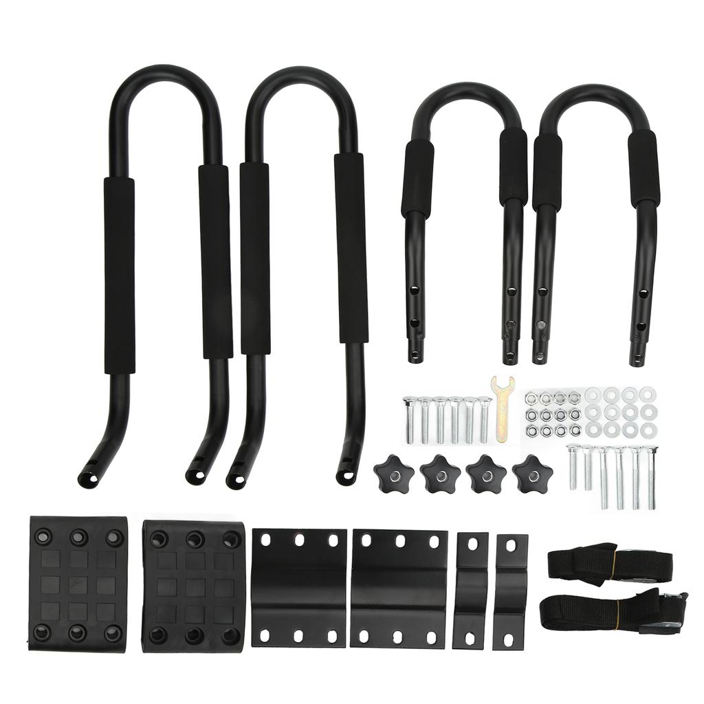 Kayak Roof Rack J Shaped Bar Rust Proof Metal Canoe Carrier Car Top Mount for Surfboard Sailboat