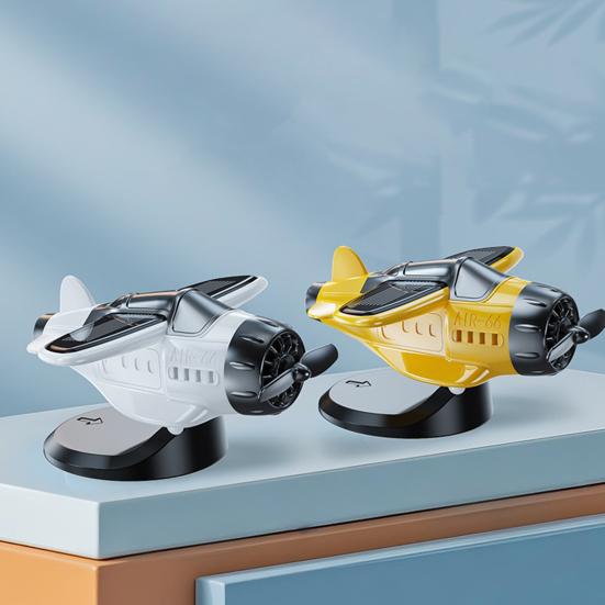 Солнечный автомобильный освежитель воздуха, украшение для приборной панели автомобиля, вращающийся самолет на солнечной батарее, аксессуары для приборной панели автомобиля