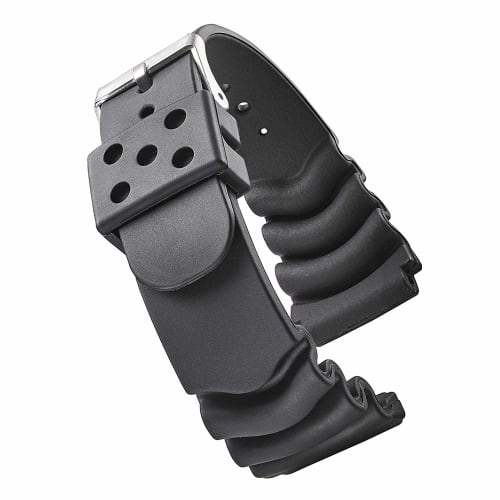 Seiko Replacement Watch Band, Fits 18mm, 20mm, 22mm, and 24mm Widths, Diving Waterproof Rubber Strap, DAL0BP, SKA293J2, SKA291J1 (22mm)