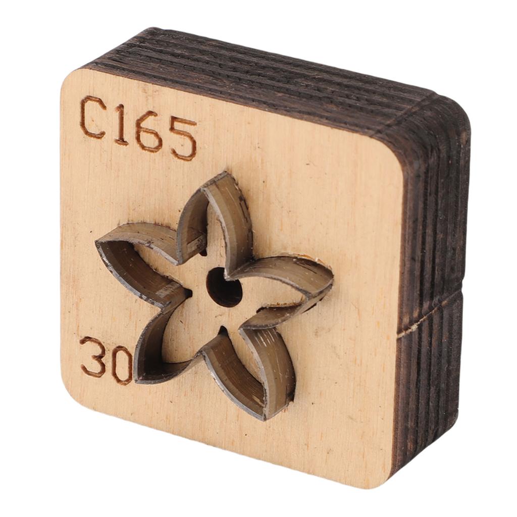 Форма для резки кожи с деревянным основанием, вырубной штамп в форме цветка для изготовления подвесок, проектов для рукоделия