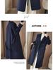 2025 A/W Women's Slimming Double-Faced Cashmere Coat - Korean Style Double-Breasted Wool Overcoat with Suit Collar