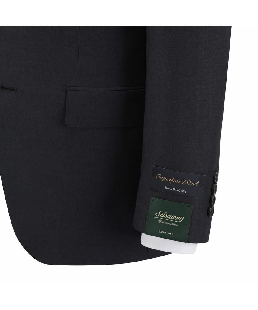 BRENTWOOD [Selection] 100% Wool Classic Suit - Dark Blue Brfba26521Bud