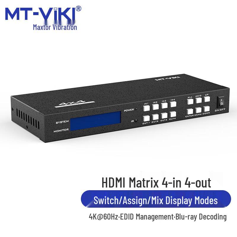 MT-viki 4K HDMI Матричный видеокоммутатор и процессор бесшовной склейки