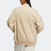 adidas Теплая куртка Neo с однотонным принтом и логотипом на молнии, женская верхняя одежда цвета хаки IB2725