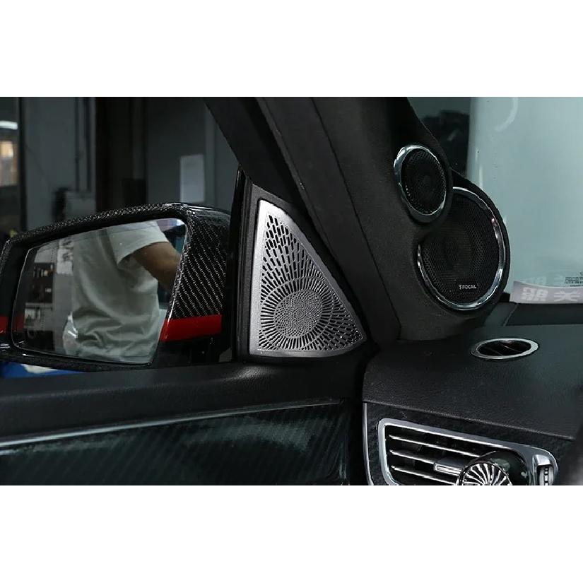 Aluminum Alloy Interior Door Speaker Frame Trim For Mercedes Benz E Class W212 E260 320L 2012-2015 Car Accessories