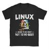 Men T-Shirts Linux   Windows Vintage Cotton Tees Short Sleeve  T Shirt Crew Neck Tops 4XL 5XL