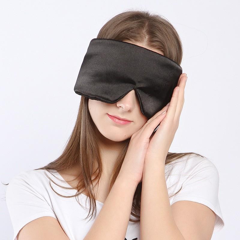 Silk Sleep Eye Mask Travel Night Rest Full Coverage Light Blocking Non-Pressure Comfort Fit