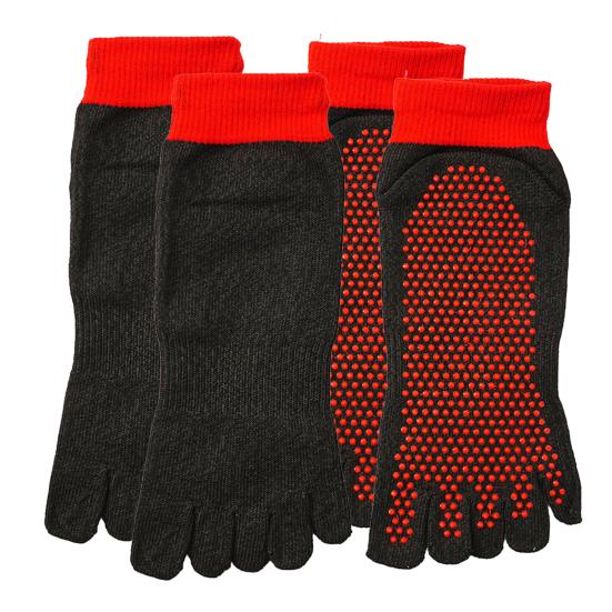 2 пары носков для заземления босиком для отдыха на пляже, кемпинга, пешего туризма, скалолазания Five Toes