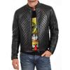 Men's Genuine Lambskin Black Leather Jacket Stylish Motorcycle Bomber Biker Outerwear MJ 53